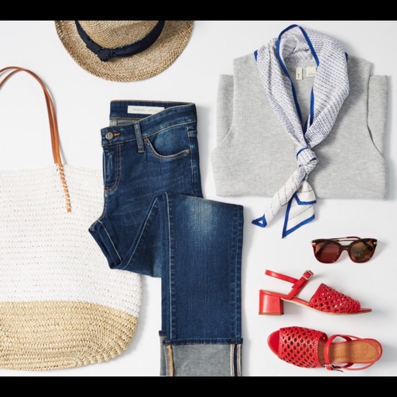 Anthropologie Moth sleeveless SP knit top with scarf “built” in. - Picture 10 of 10